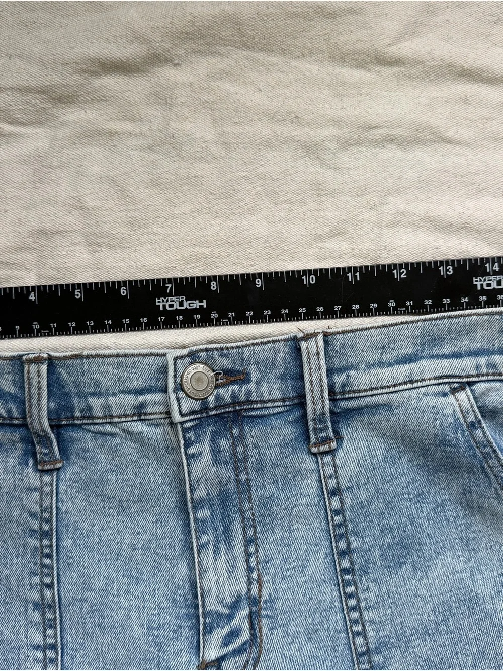 High Rise Cargo Jogger Jeans Acid Wash Balloon Barrel Pants Denim Retro Y2K 80s - Picture 12 of 15